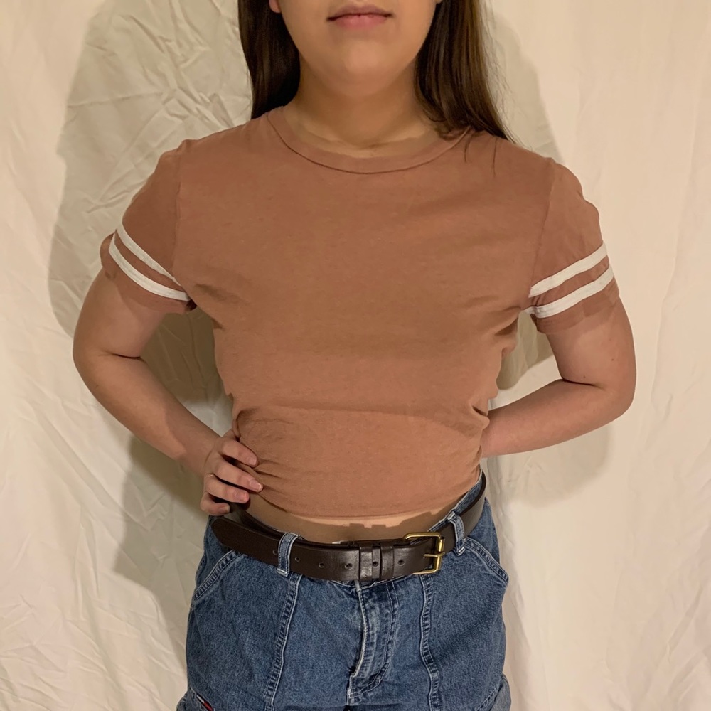 Forever 21 cropped striped T
